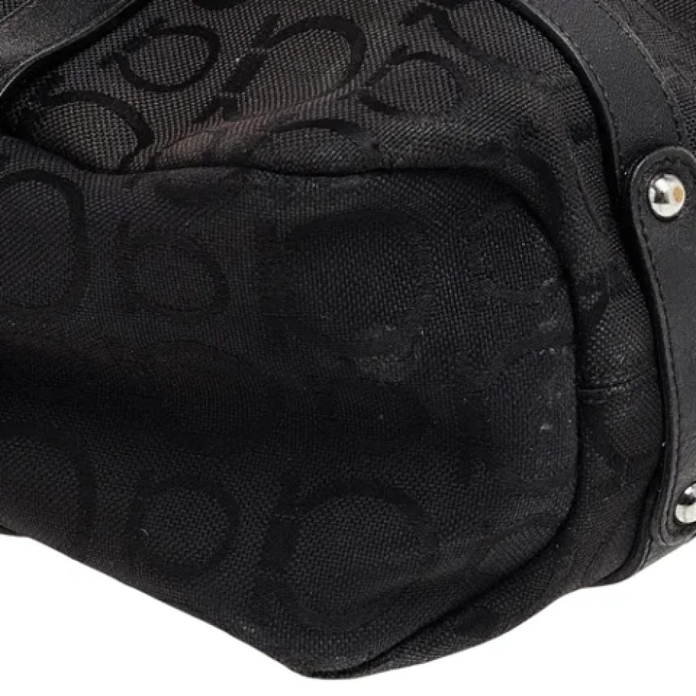 Salvatore Ferragamo Pre-owned Canvas totes Black Dames