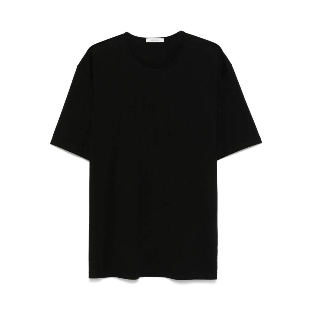 Lemaire Zwarte Ronde Hals Korte Mouw T-shirt Black Heren