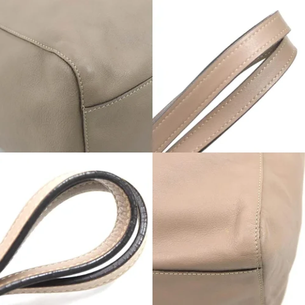 Loewe Pre-owned Leather totes Gray Dames