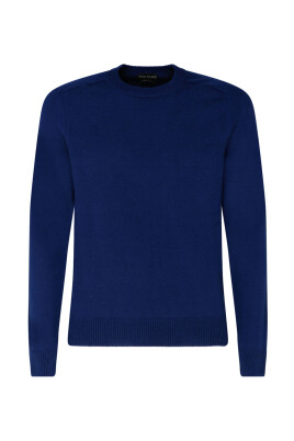 morkbla-cashmere-crewneck-jumper