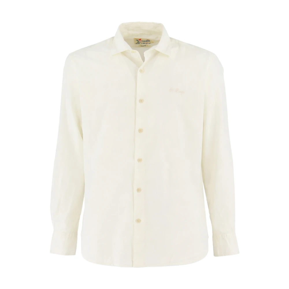 Mc2 Saint Barth Beige Classic-Cut Shirt - Male - Casual Shirts - M - Shirts