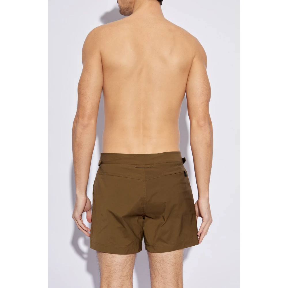 Tom Ford Zwembroek Green Heren