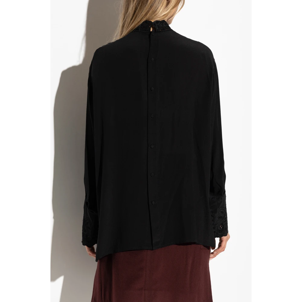 ETRO Zijden top Black Dames