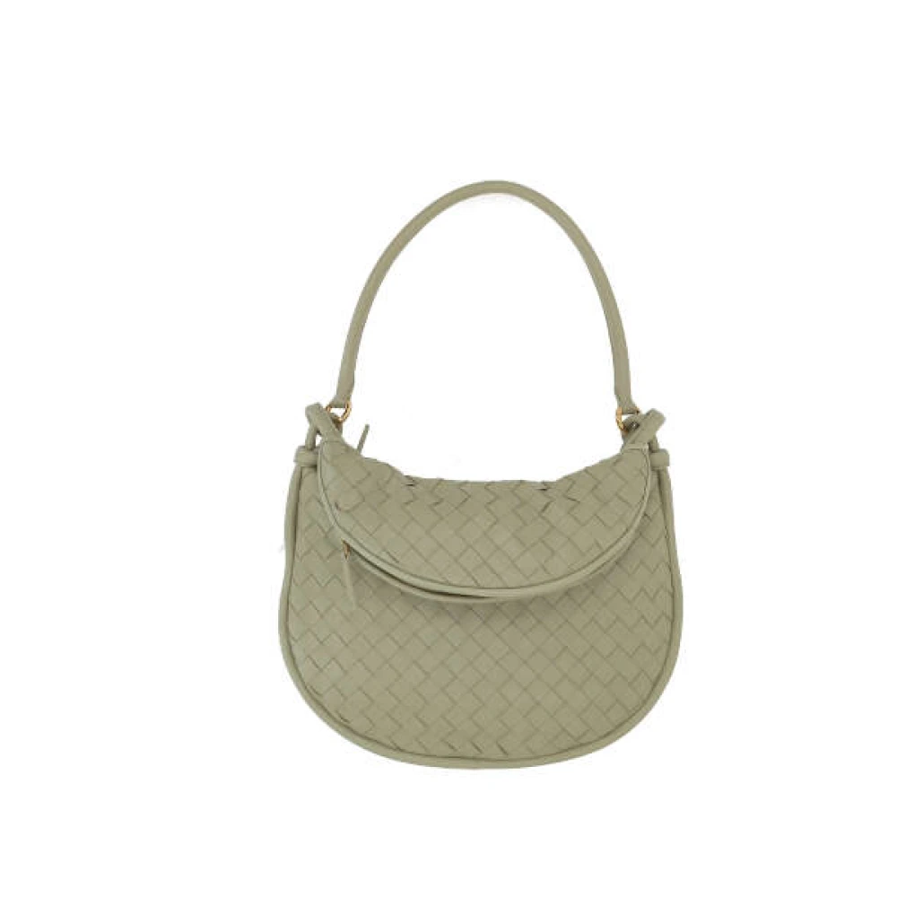 Bottega Veneta Groene Hobo Tas met Ritssluiting Green Dames