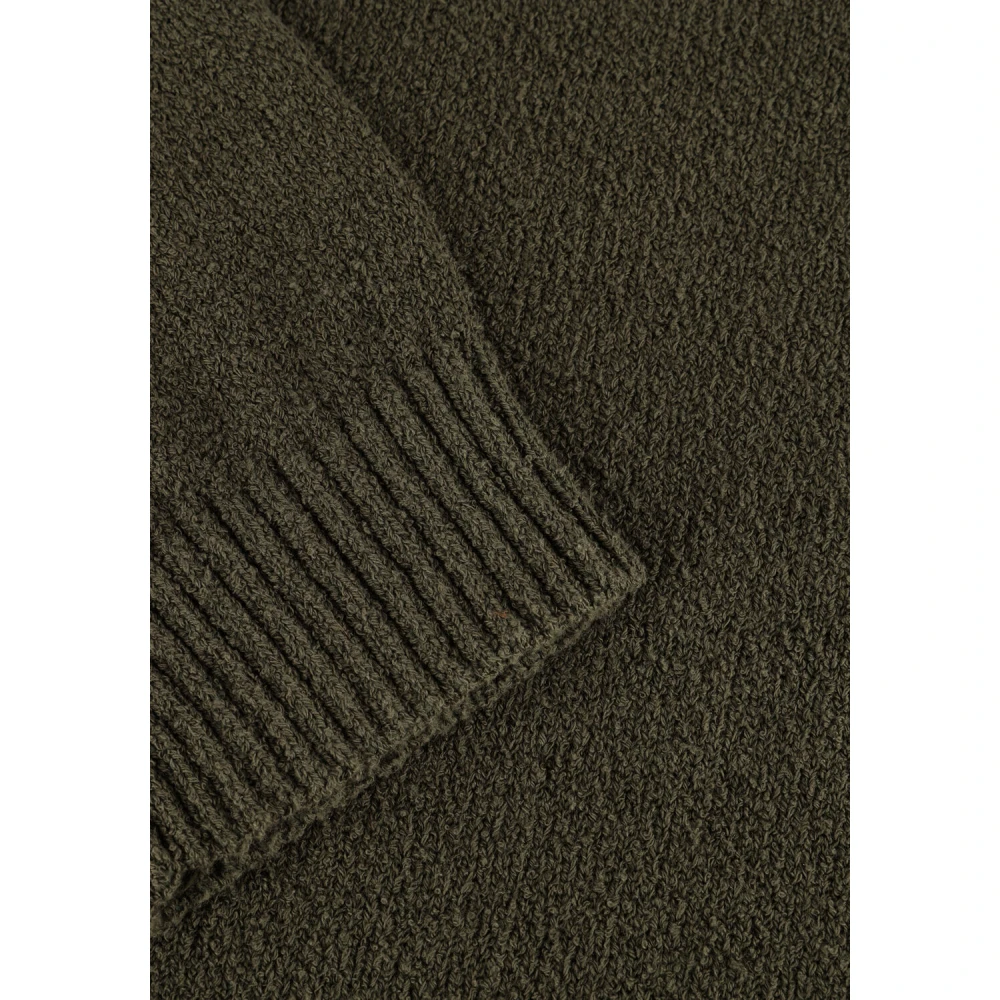 Selected Homme Groene Gebreide Crew Neck Trui Green Heren