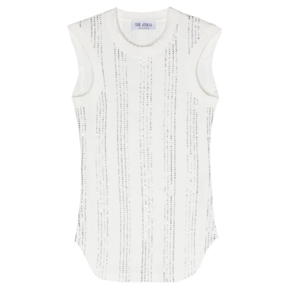 The Attico Witte Tanktop voor Vrouwen White Dames