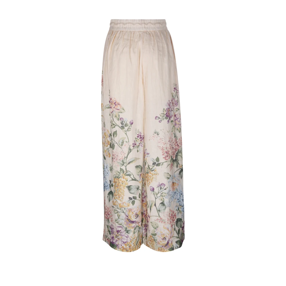 Zimmermann Bloemen Halliday Relaxte Broek Multicolor Dames