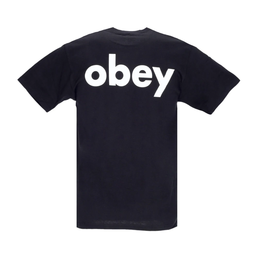 Obey Klassiek Zwart T-shirt Korte Mouw Black Heren