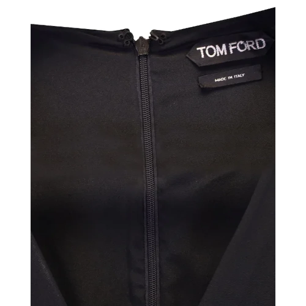 Tom Ford Pre-owned Silk dresses Black Dames