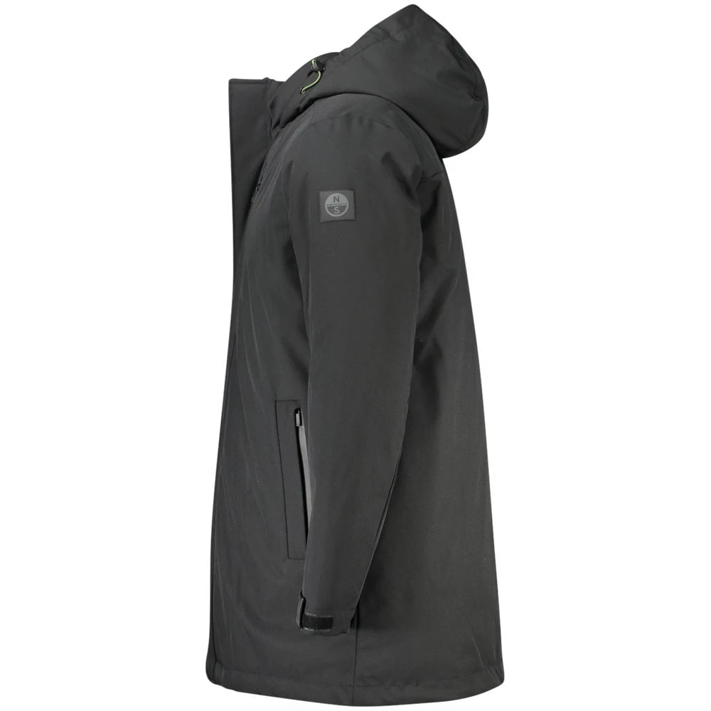 North Sails Zwarte Polyester Herenjas Black Heren