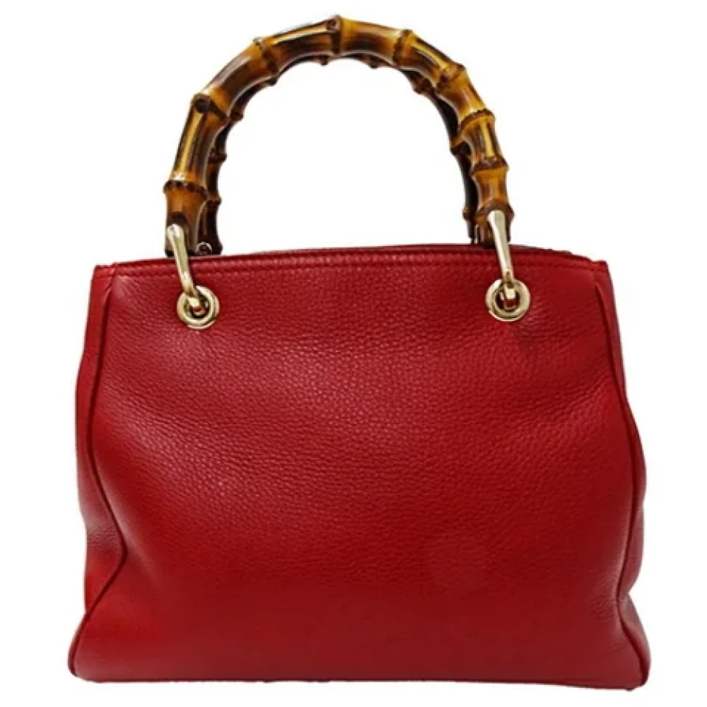 Gucci Vintage Pre-owned Leather handbags Red Dames