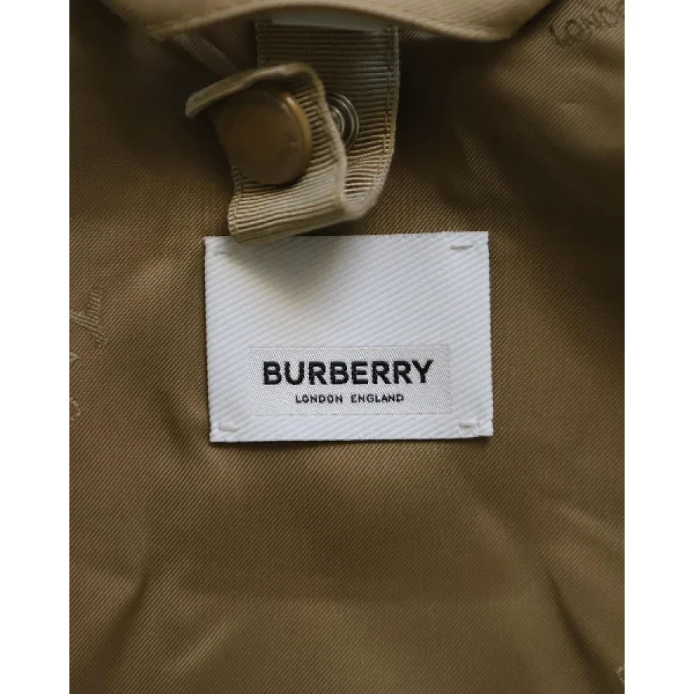 Burberry Vintage Pre-owned Cotton outerwear Beige Heren