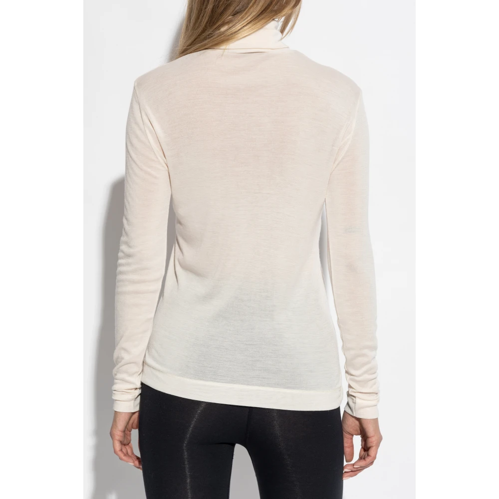 Hanro Zijden Turtleneck Beige Dames