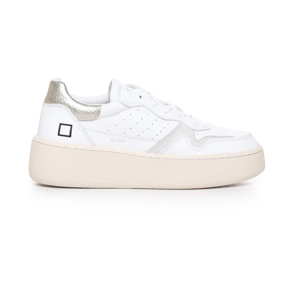 D.a.t.e. Women's White Sneakers,, Stylish Trainers Size 8 Uk