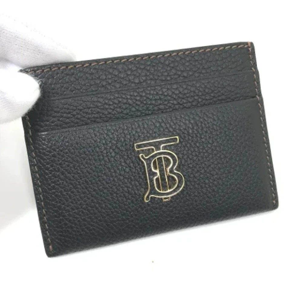 Burberry Vintage Pre-owned Leather home-office Black Dames