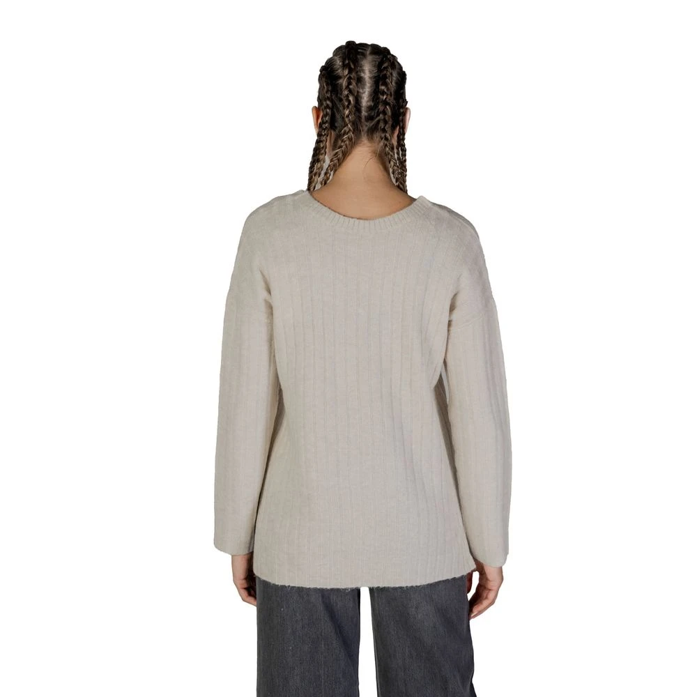 Vila Beige Acryl Trui Herfst Winter Collectie Beige Dames