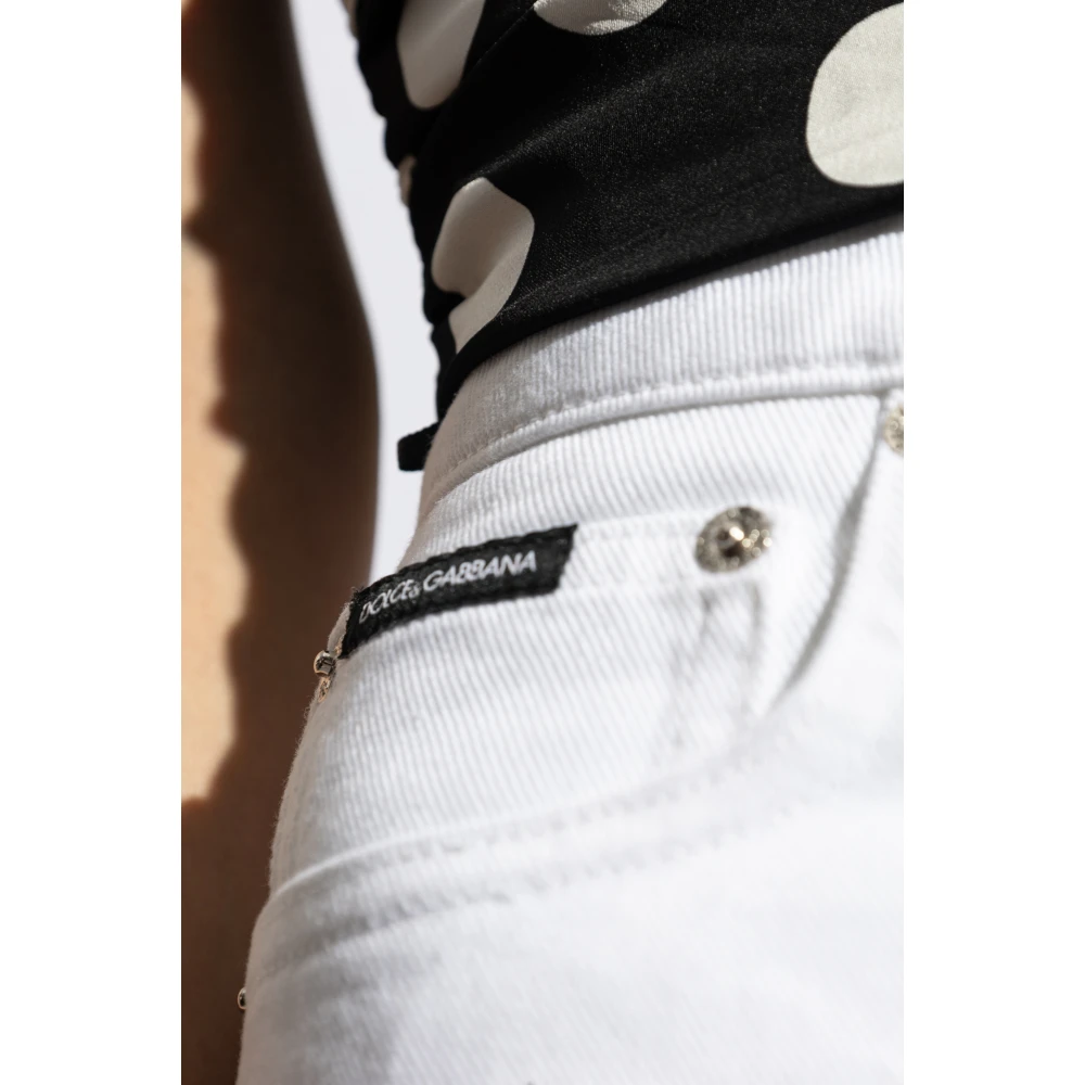 Dolce & Gabbana Jeans met uitlopende pijpen White Dames