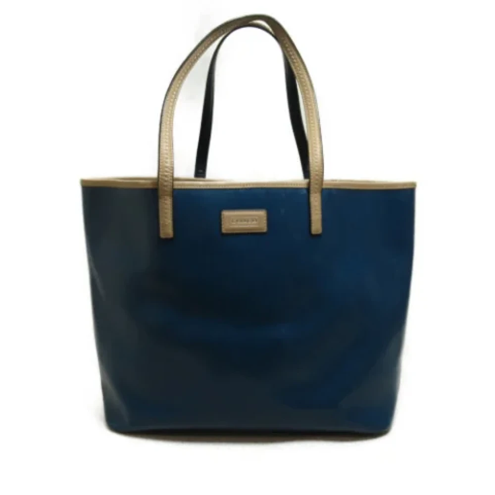 Coach Pre-owned Leather handbags Blue Dames