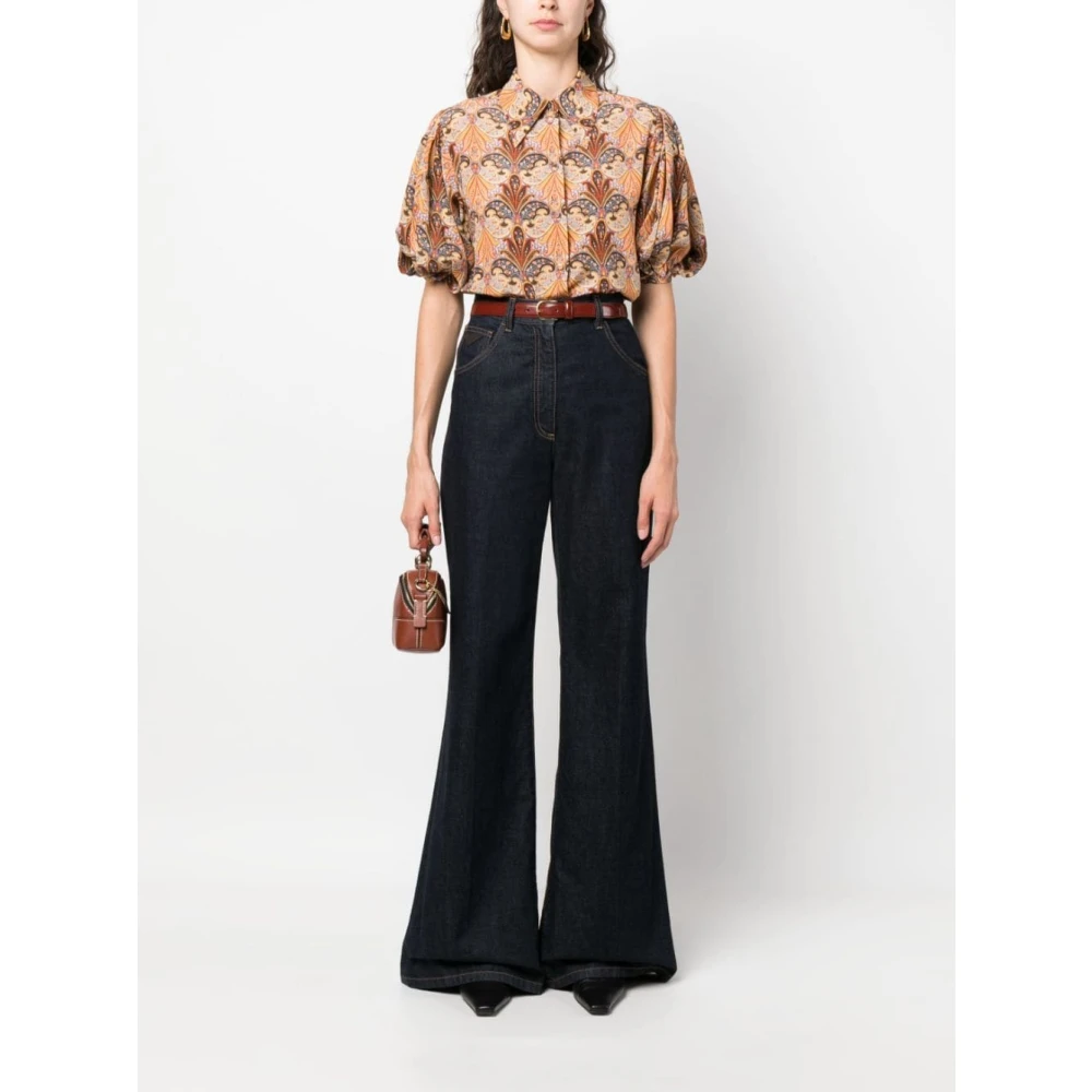 ETRO Paisley Zijden Overhemd Multicolor Dames