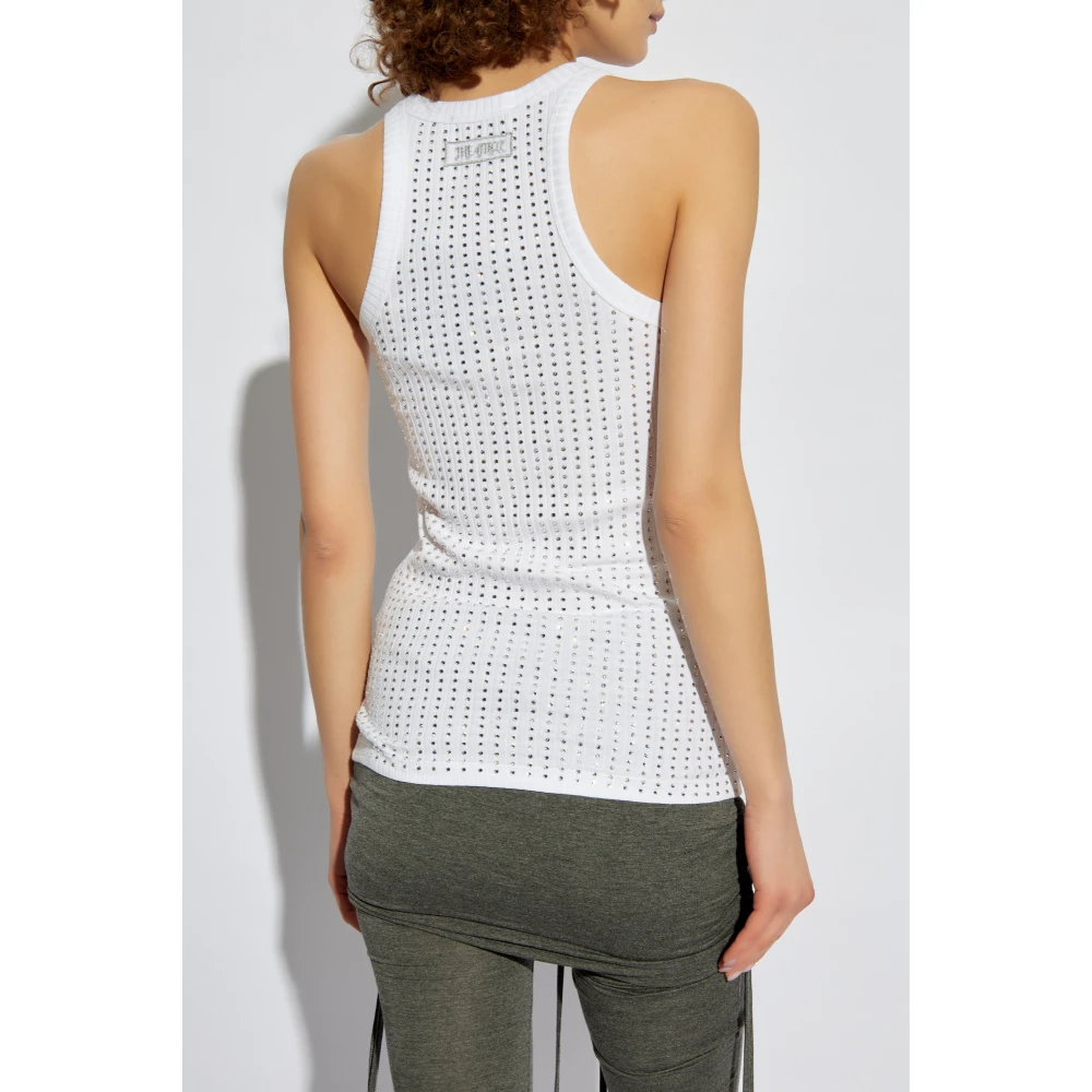 The Attico Top met decoratieve afwerking White Dames