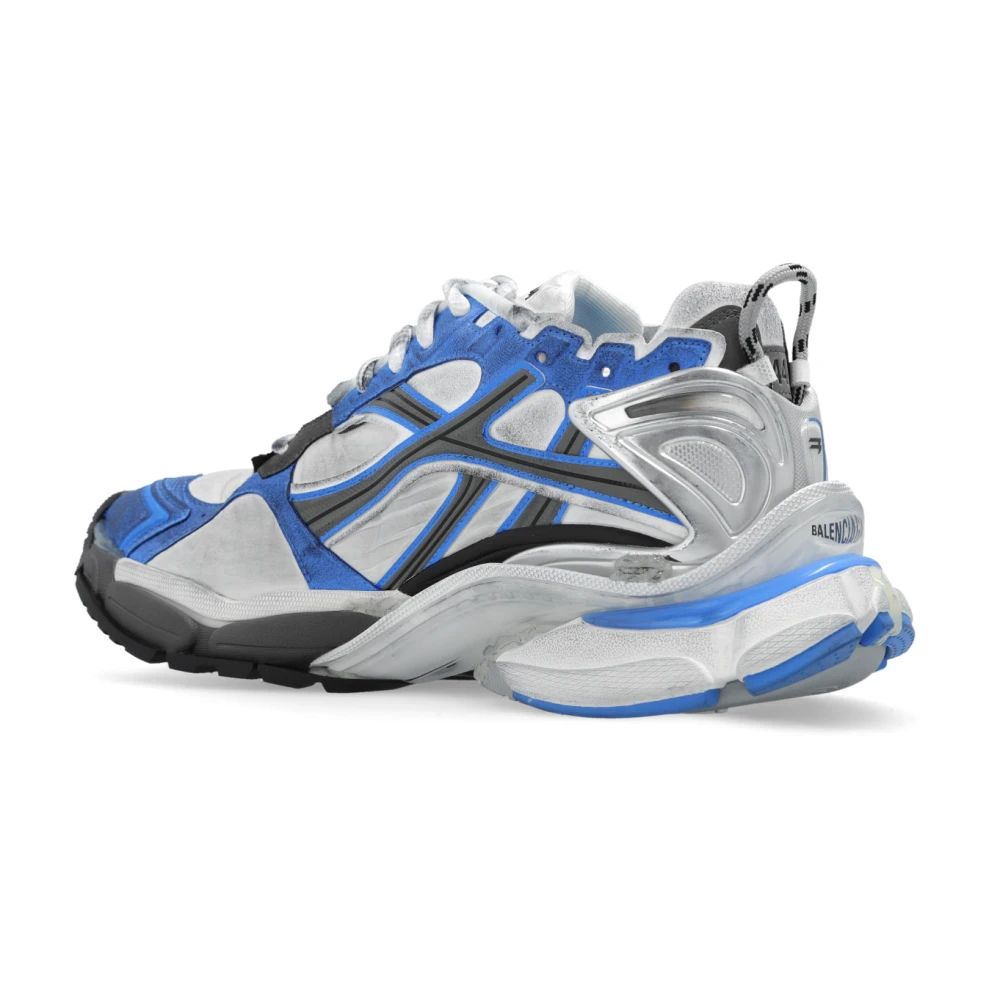 Balenciaga Veterschoenen met runner design Blue Heren