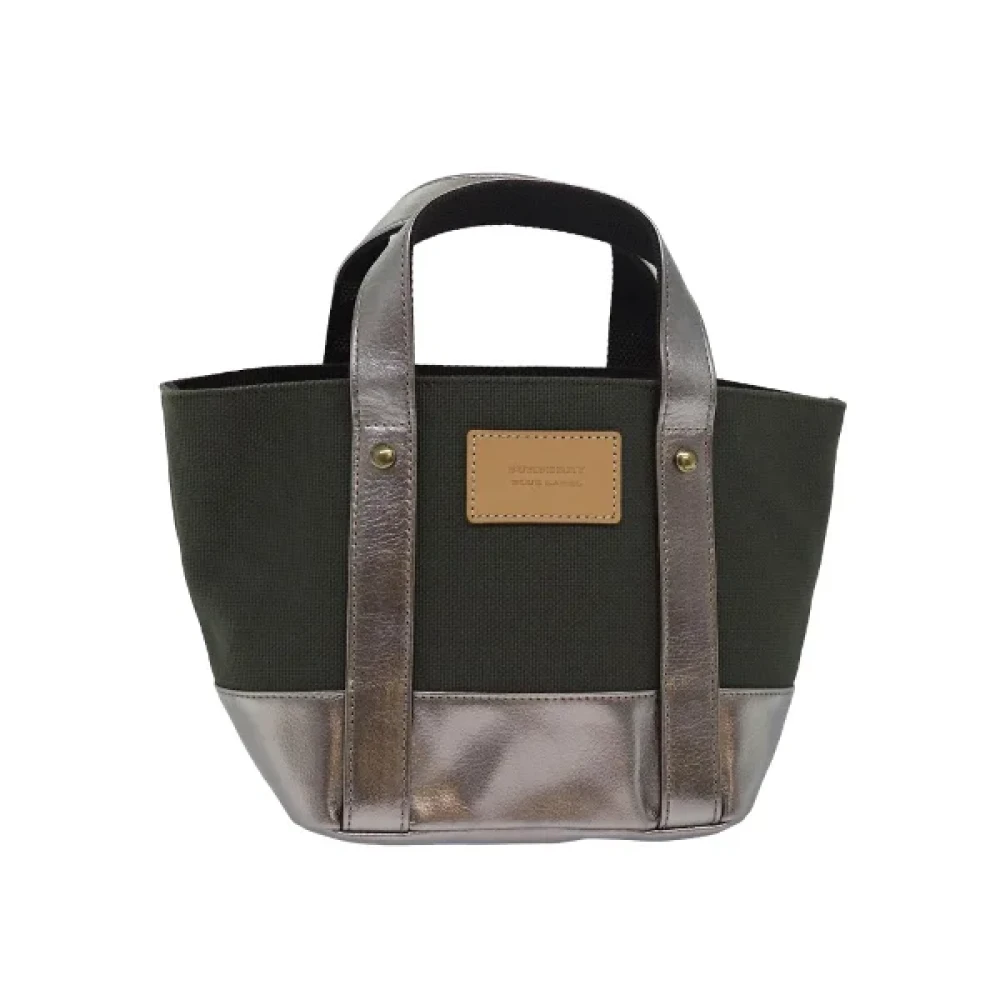 Burberry Vintage Pre-owned Canvas handbags Black Dames