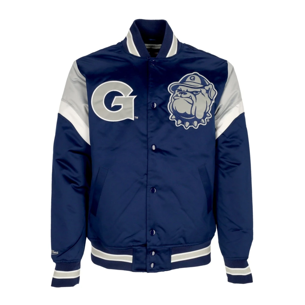 Mitchell & Ness Georgetown Hoyas Bomber Jack Blue Heren