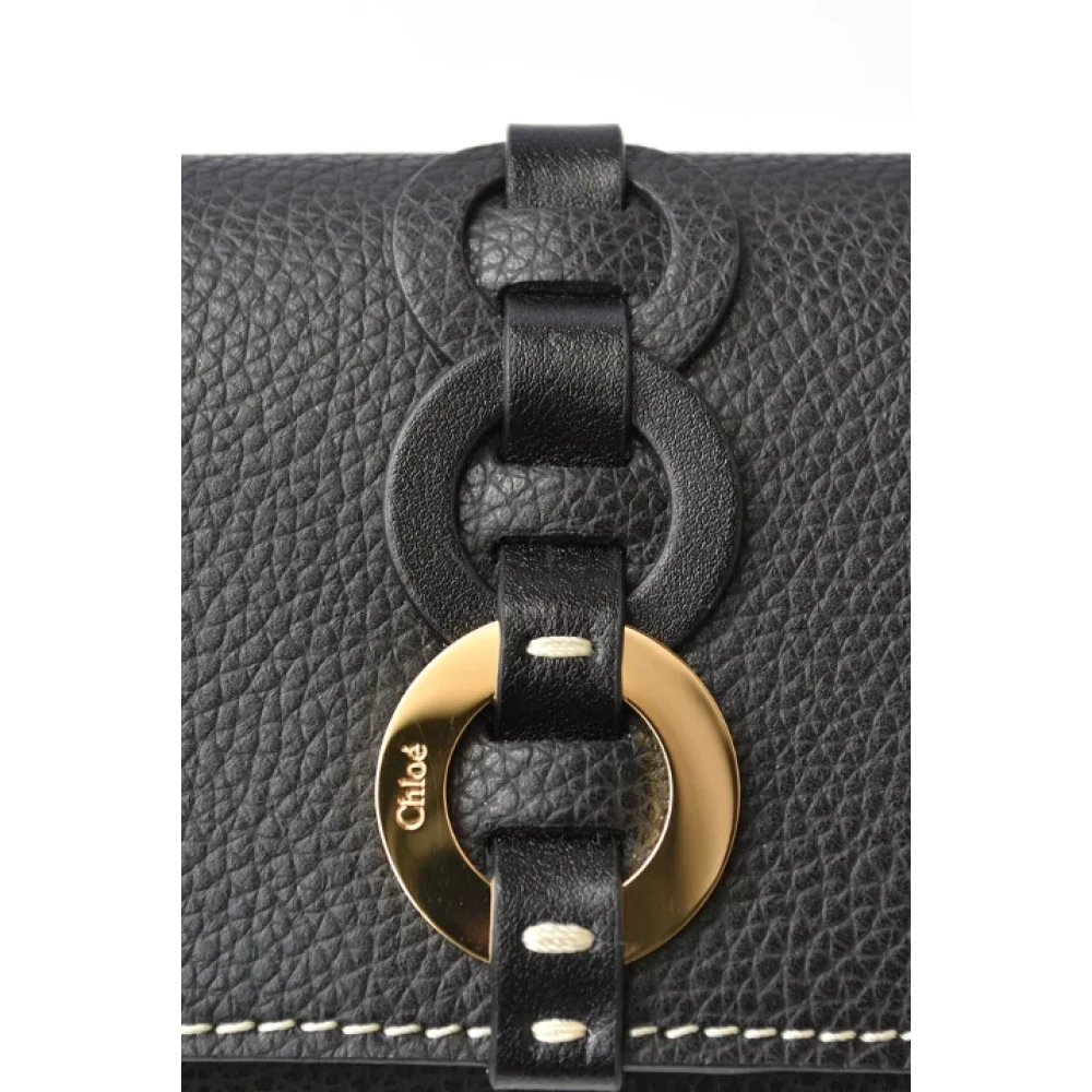 Chloé Pre-owned Leather wallets Black Dames