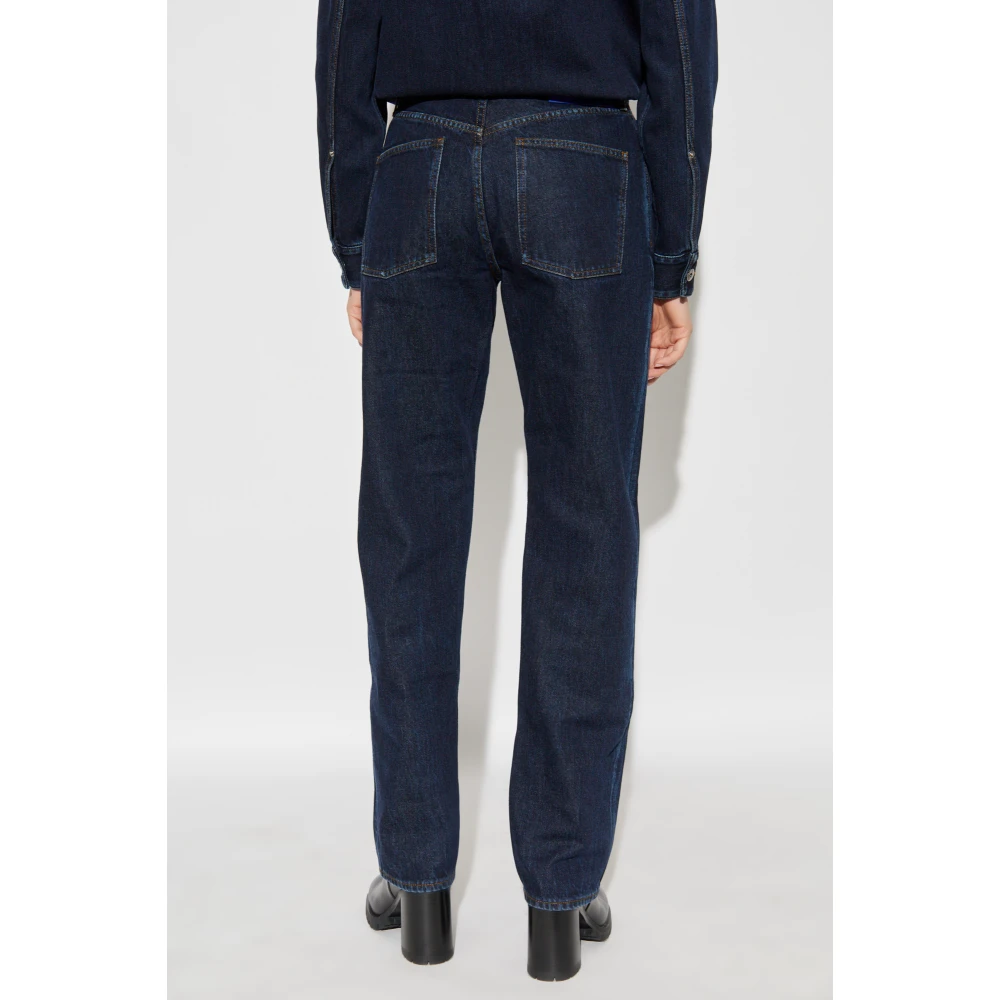 Burberry Straight-leg jeans Blue Dames