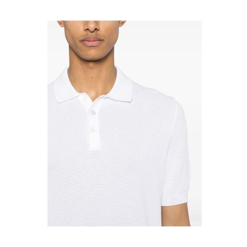 La Fileria Polo Shirts White Heren