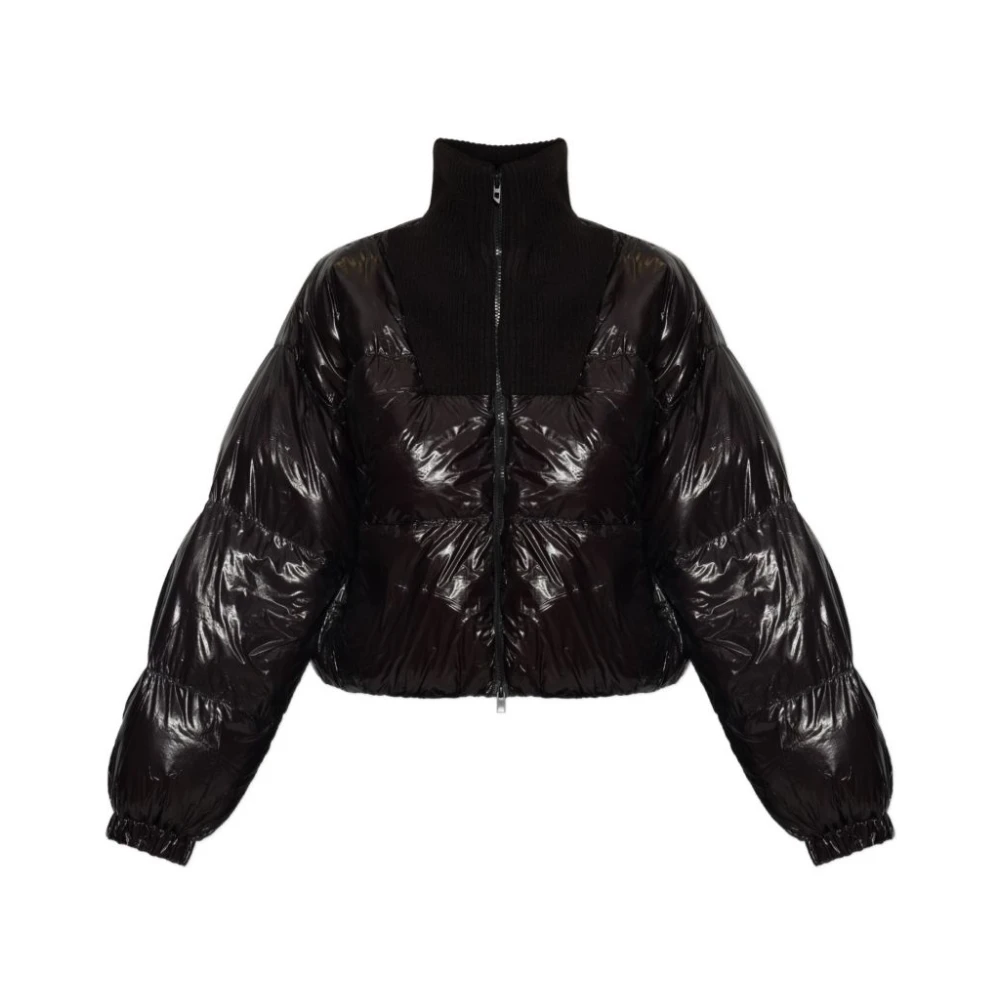 Diesel Vrouw Zwart Jassen Dames, 2XS, Donsjas Voor De Winter