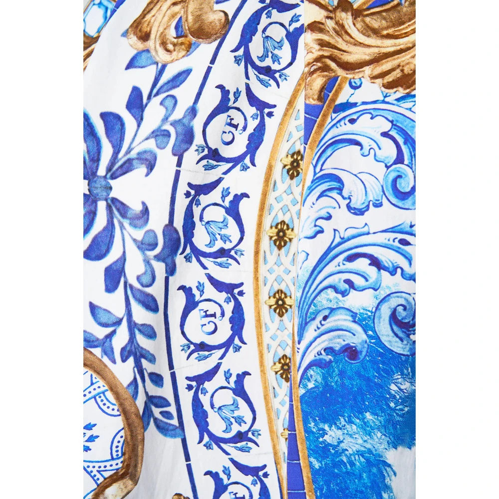 Camilla Frill Neck Jurk met Hardware Azul Adventures Blue Dames