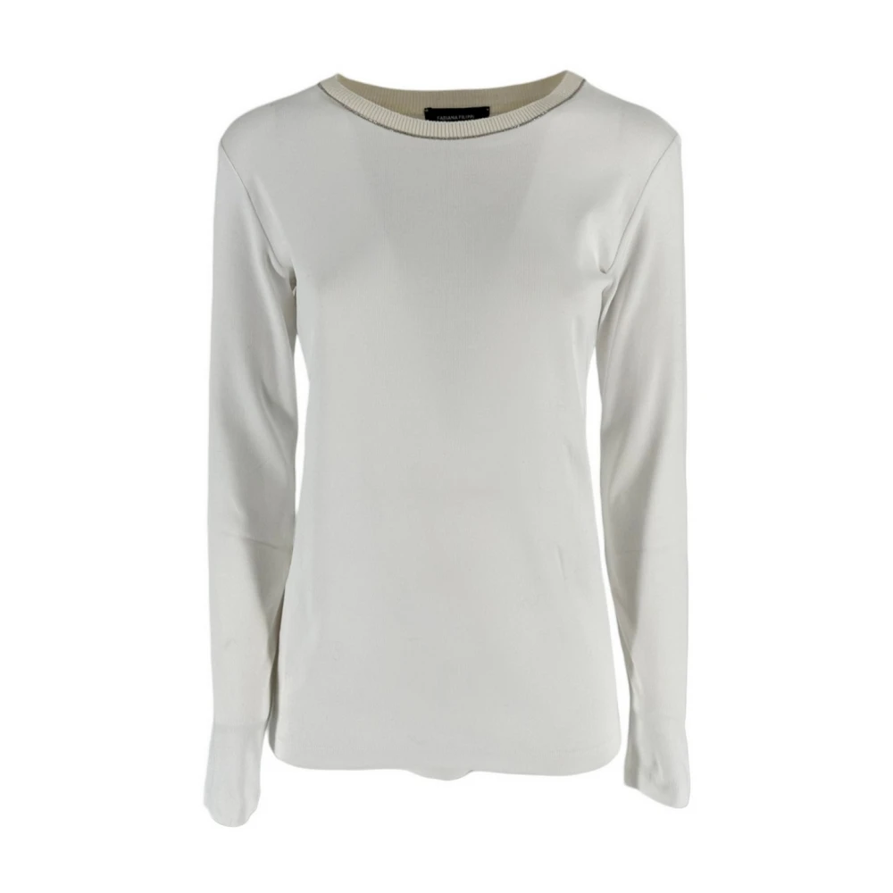 Fabiana Filippi Witte T-shirts en Polos voor Vrouwen White Dames