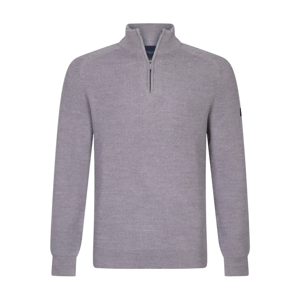 Cavallaro Half Zip Pullover Sweater Gray Heren