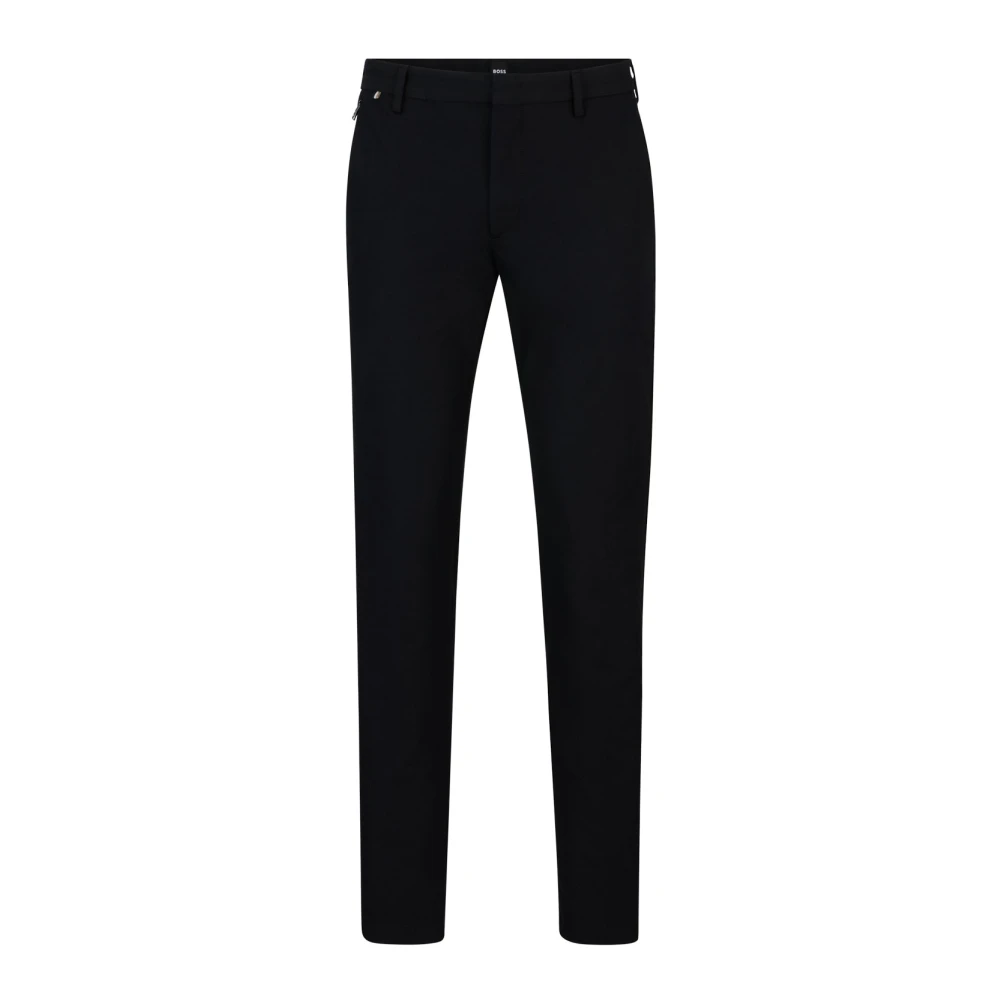 Boss Zwarte Slim Fit Broek Kaito Black Heren
