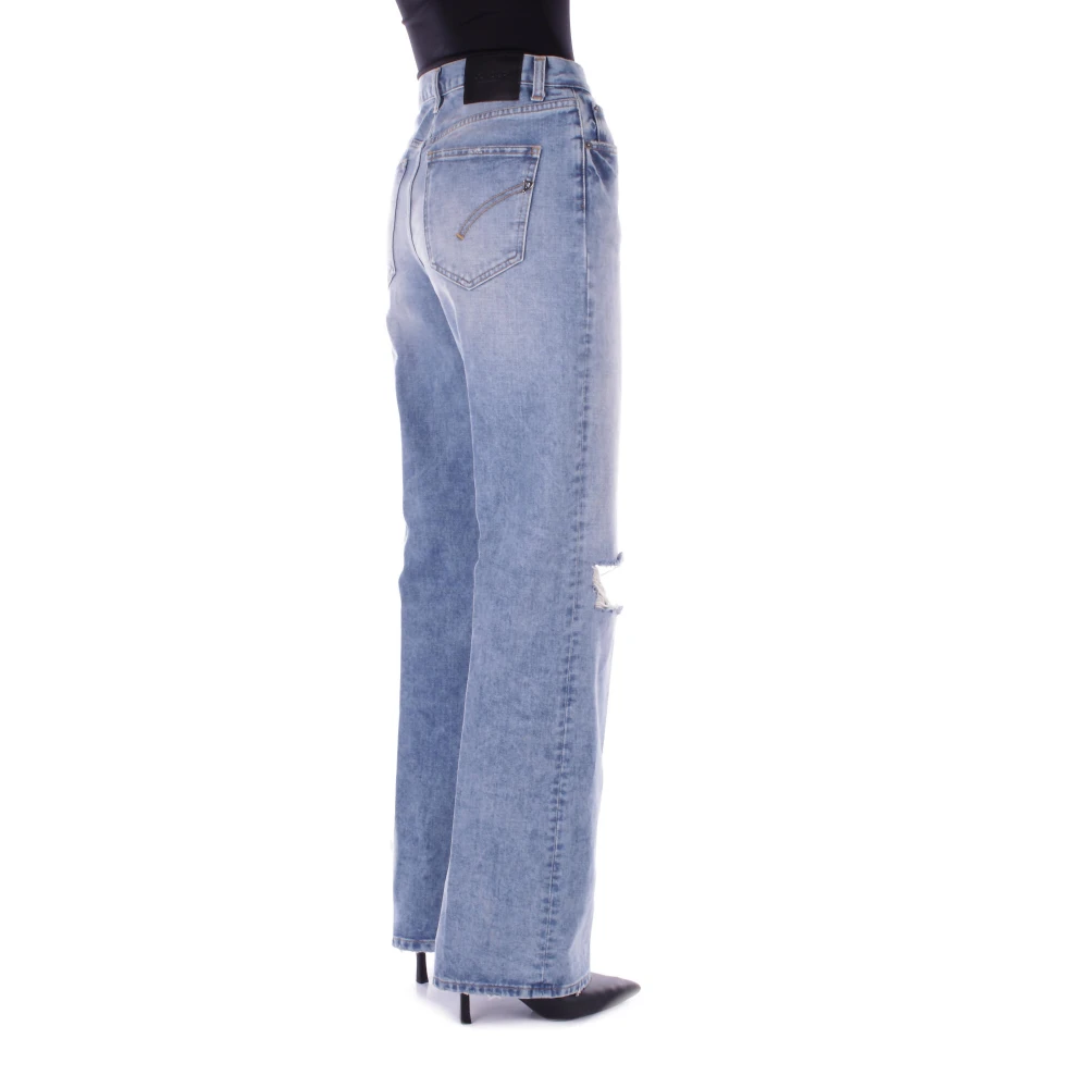 Dondup Denim Jeans met Logo Achterzak Blue Dames