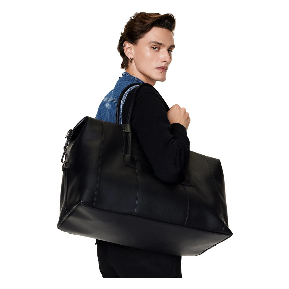 Kazar Studio Leren reistas Black Heren