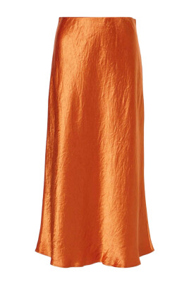 jupe-midi-evasee-orange-en-satin