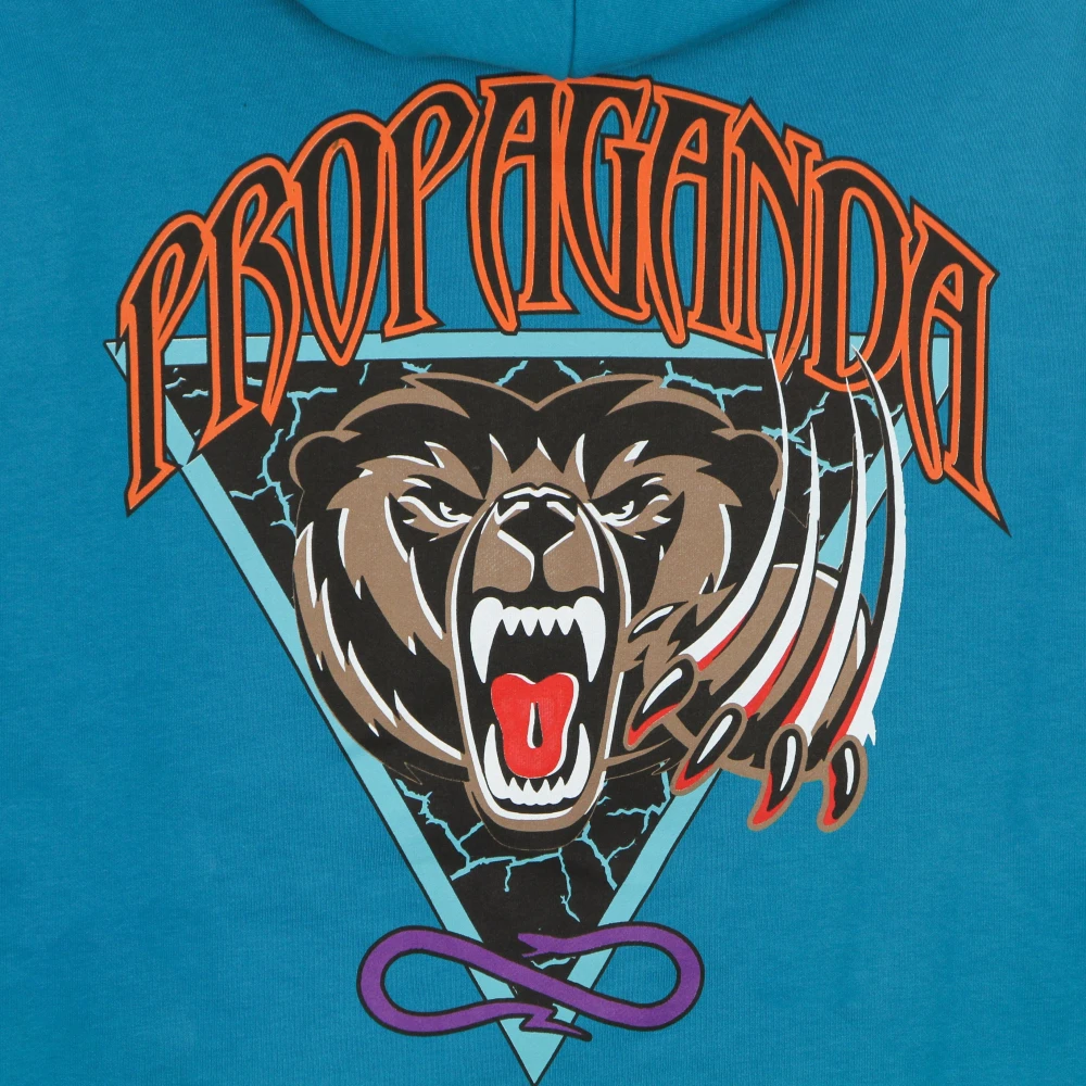 Propaganda Turquoise Lichtgewicht Hoodie Blue Heren