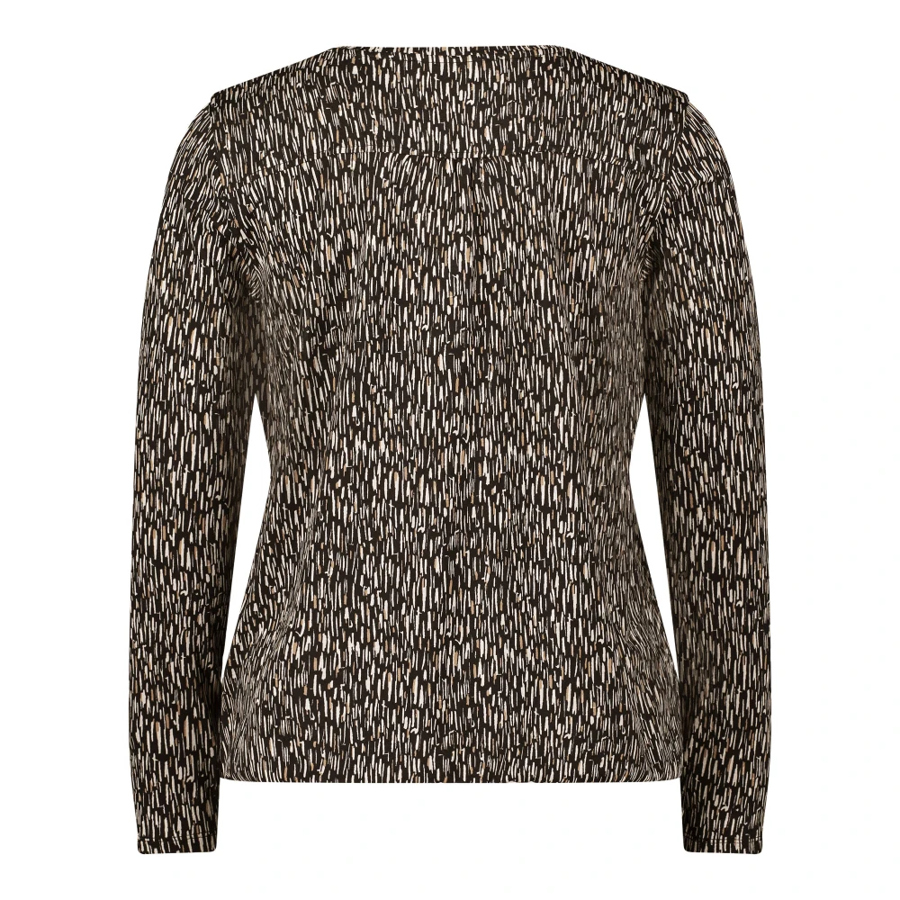 Betty & Co Blouse shirt met elastische taille Black Dames