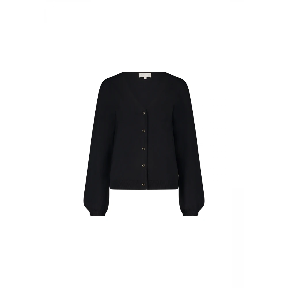 Fabienne Chapot Molly V-Neck Cardigan Black, Dam