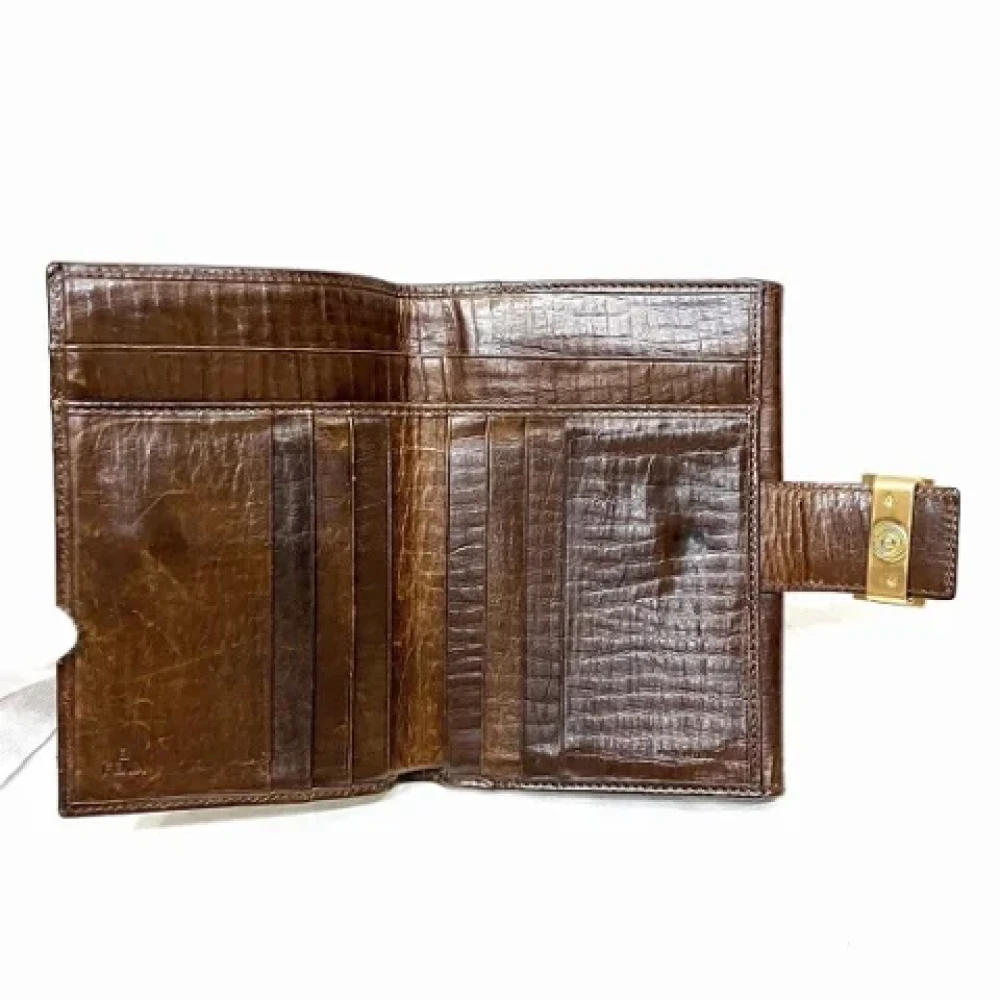 Fendi Vintage Pre-owned Fabric wallets Brown Unisex