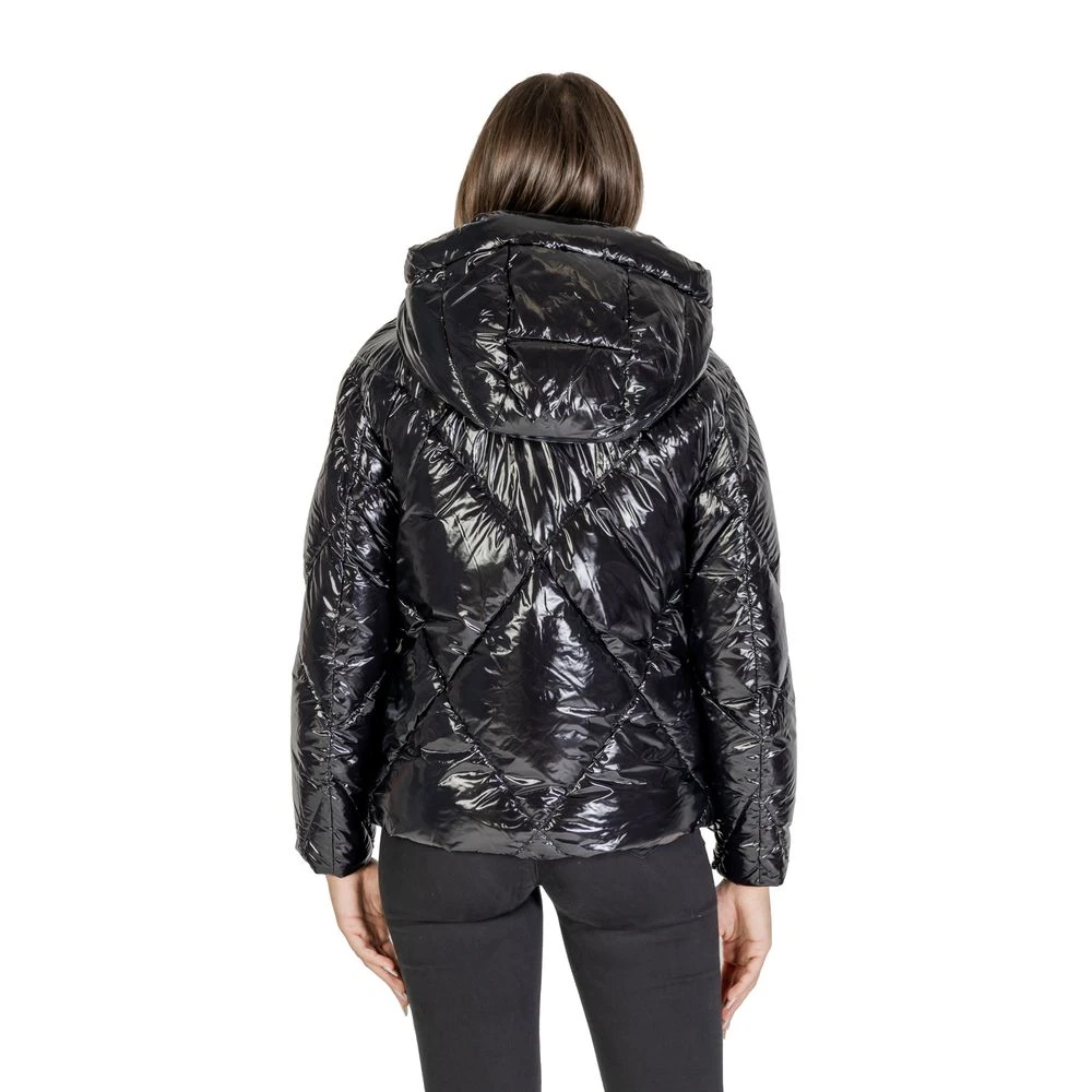 Blauer Zwarte Polyamide Damesjas Collectie Black Dames