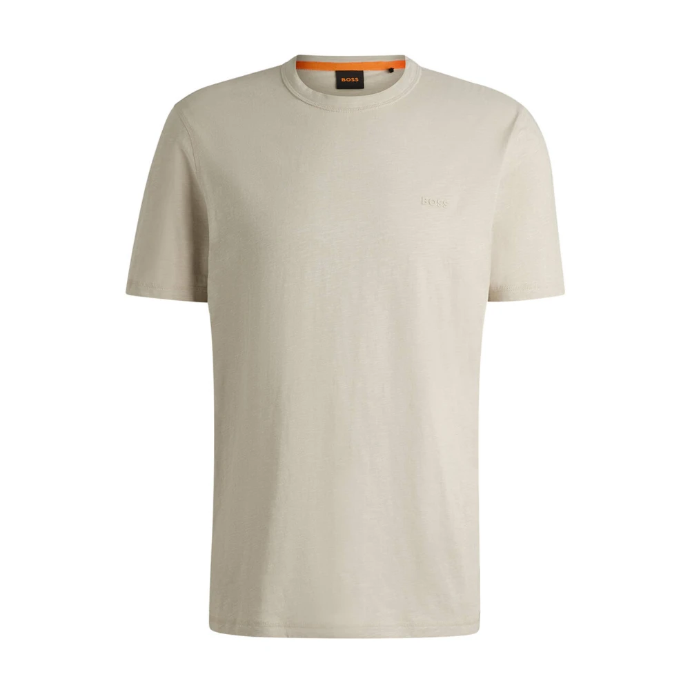 Boss Orange Korte Mouw T-shirt 50508243 Beige Heren