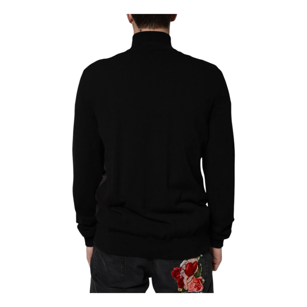 Dolce & Gabbana Kasjmiermix Monogram Bomberjack Black Heren