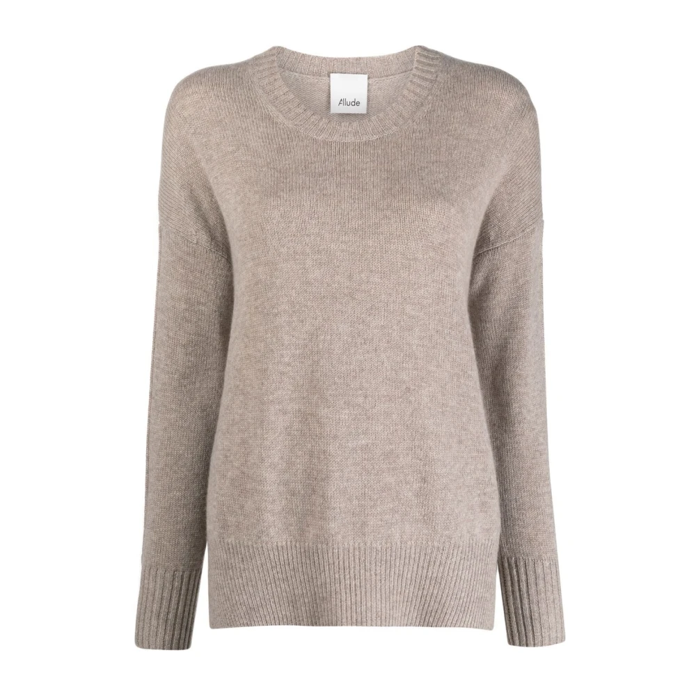 Allude Rondhals gebreide trui Brown Dames