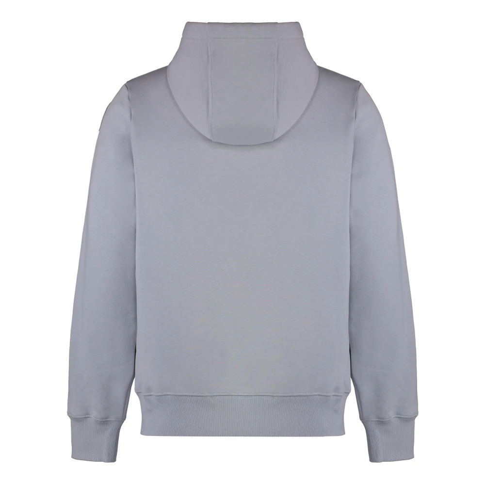 Parajumpers Verstelbare hoodie met geribde boorden Gray Heren