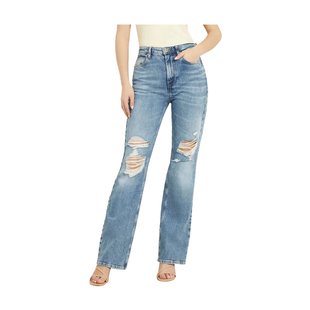 Guess Blauwe Skinny Jeans voor Vrouwen Blue Dames