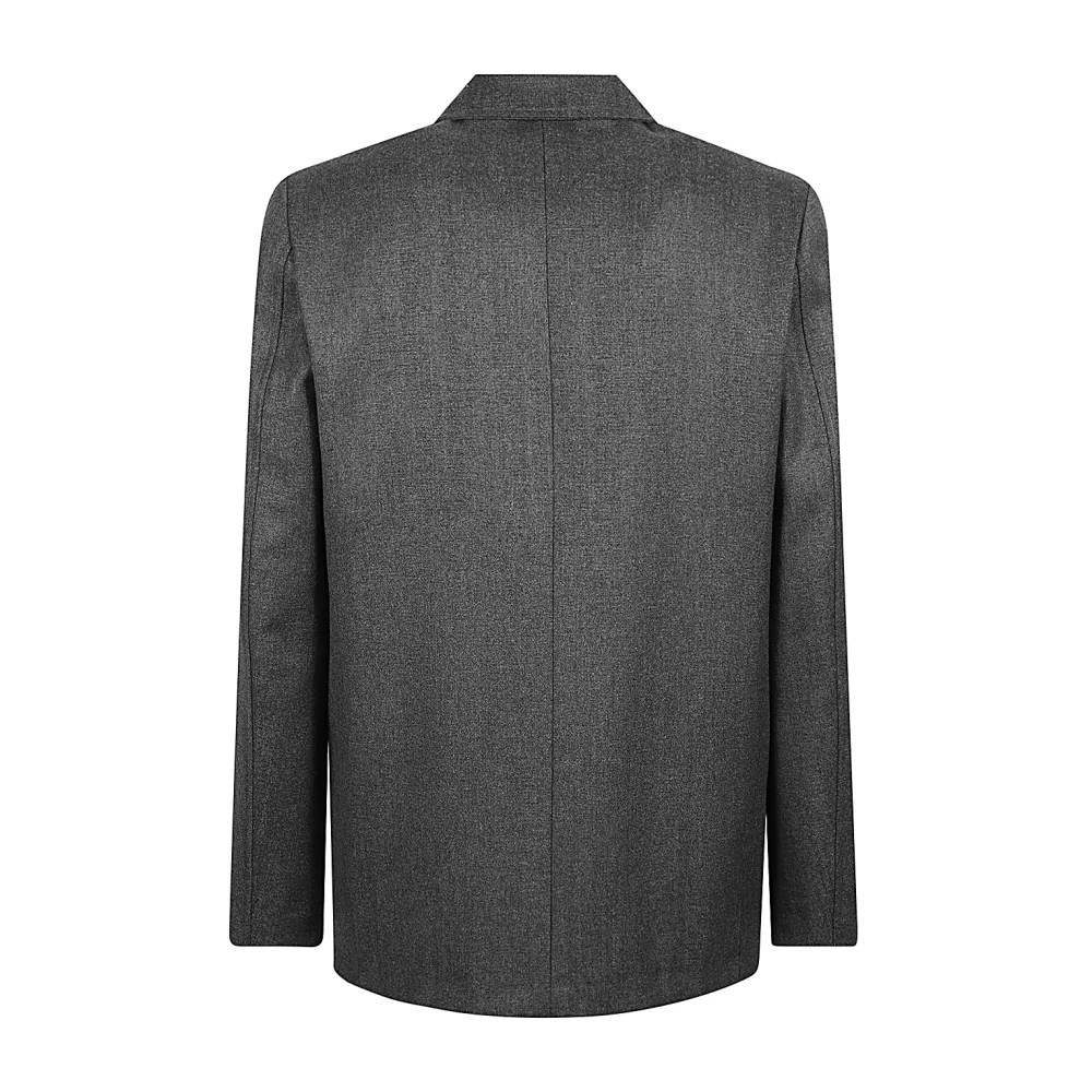 Mauro Grifoni Grijze wollen double-breasted jas Gray Heren