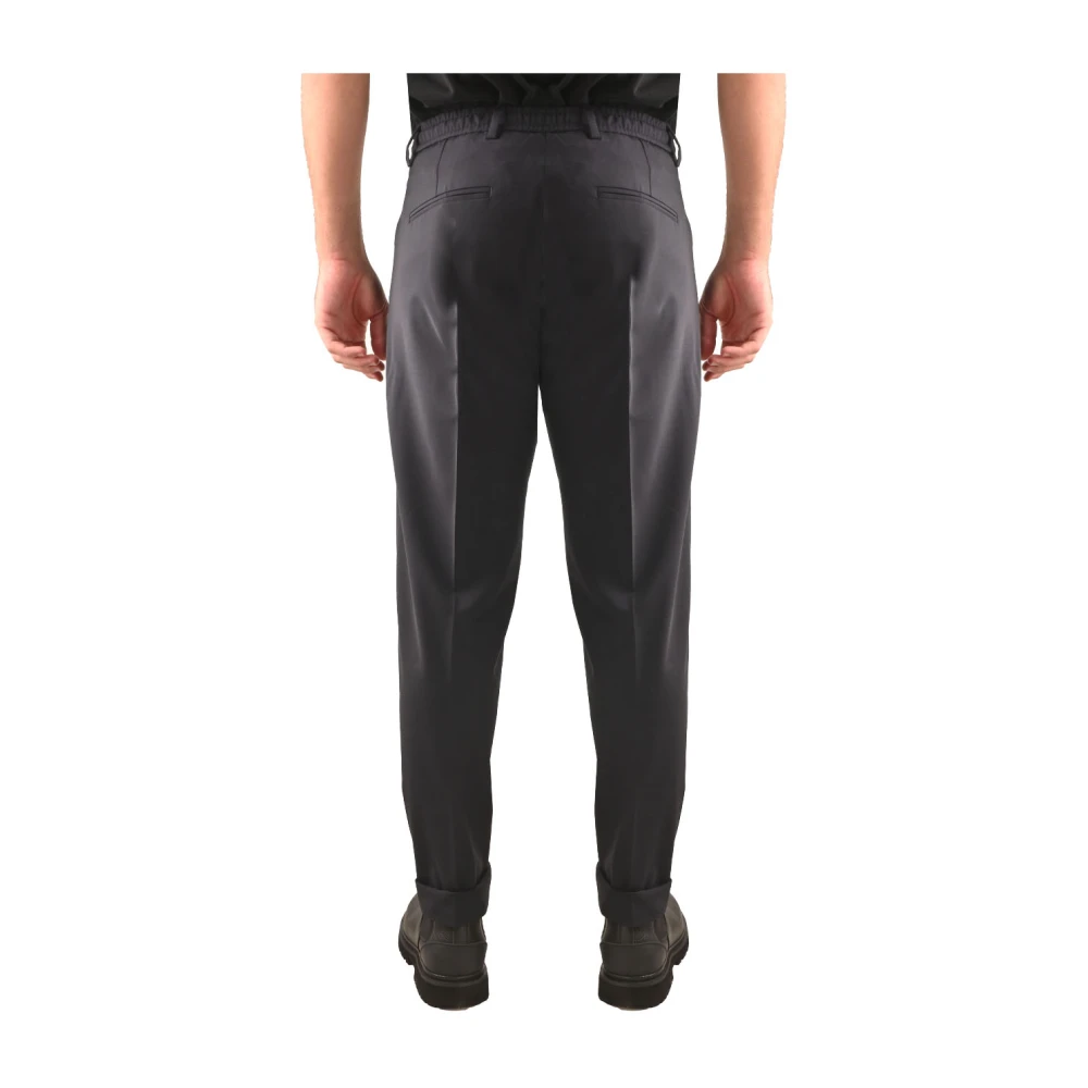 Liu Jo Elastische taille wollen broek voor heren Blue Heren